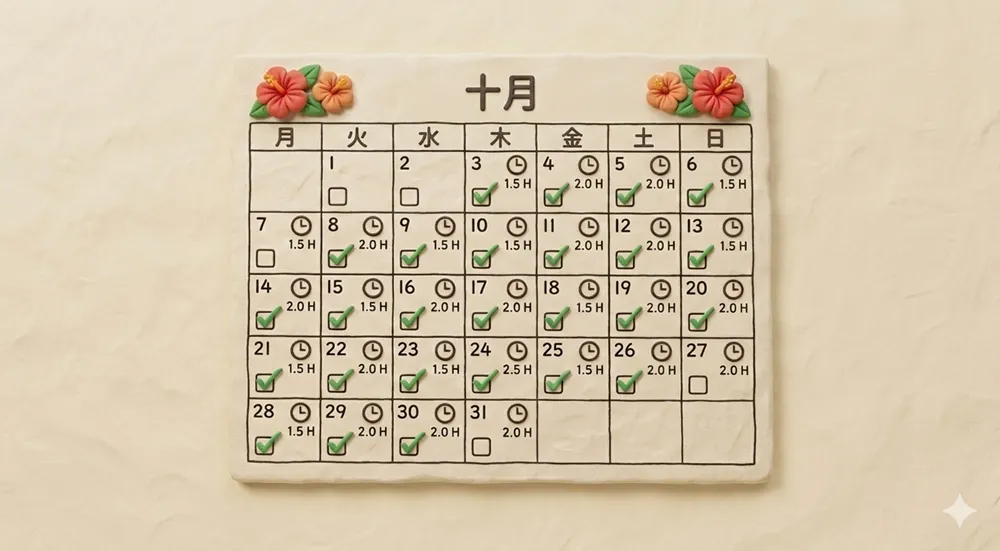 月1回の開催でスケジュール管理